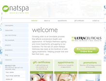 Tablet Screenshot of natspa.com.au